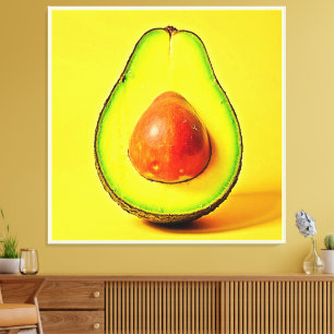 The Beauty of a Healthy Avocado Design Canvas Print