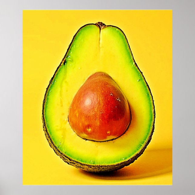 The Beauty of a Healthy Avocado Design Poster (Front)