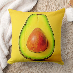 The Beauty of a Healthy Avocado Design Throw Pillow