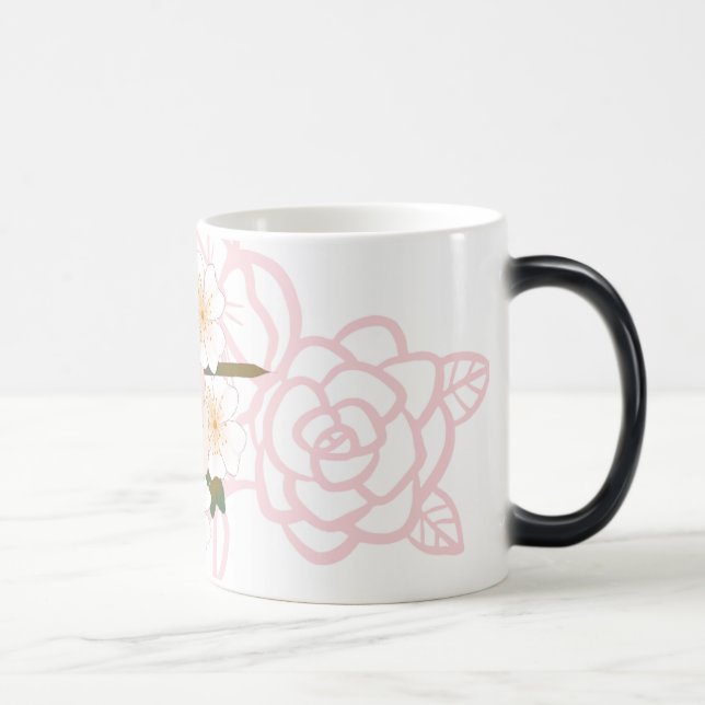 The beauty of flowers magic mug (Right)