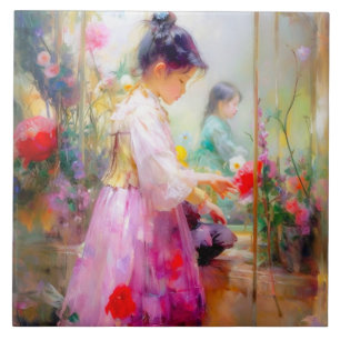 The Beauty of Flowers Tile