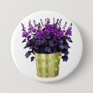 The Beauty of Houseplants and Flowers" 3 Inch Round Button