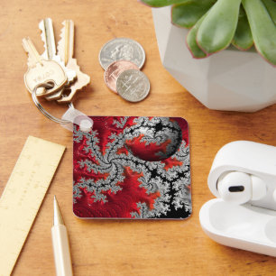 The Beauty of Mandelbrots Square Key Ring
