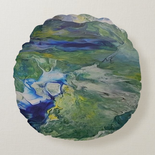 The beauty of nature round pillow (Front)