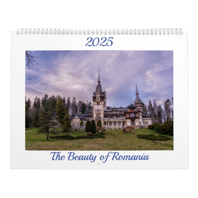 The Beauty of Romania -  Large Calendar (Cover)