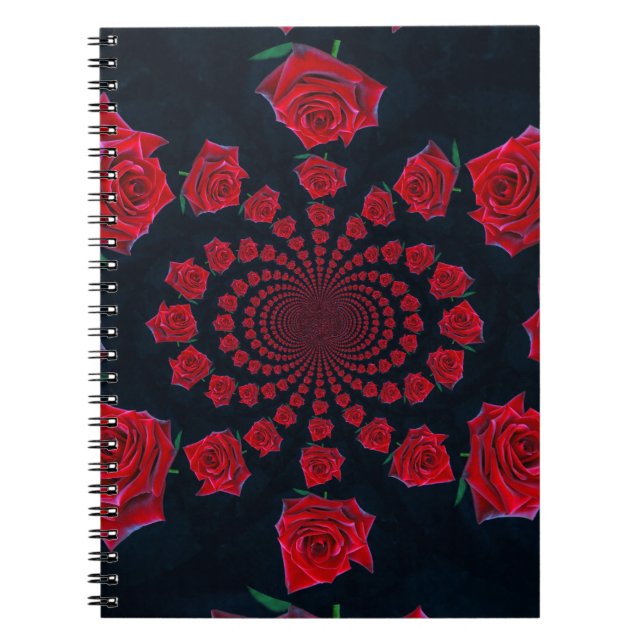 The Beauty of Roses: Floral Fantasy  Notebook (Front)