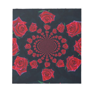 The Beauty of Roses: Floral Fantasy Notepad