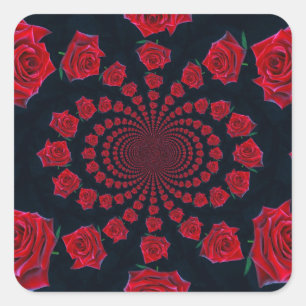 The Beauty of Roses: Floral Fantasy  Square Sticker