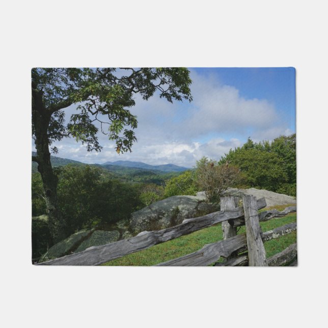 The Beauty of the Blue Ridge Mountains Doormat (Front)