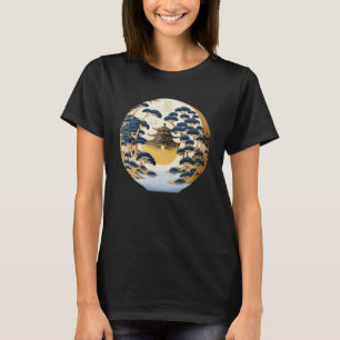 The Beauty of The Golden Pavilion Blue Trees Japan T-Shirt