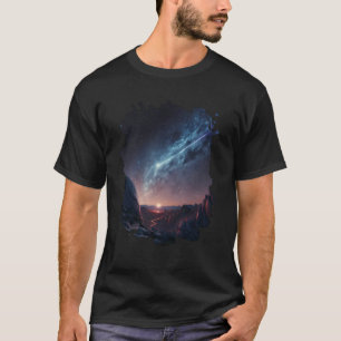 The beauty of the night sky among asteroids T-Shirt