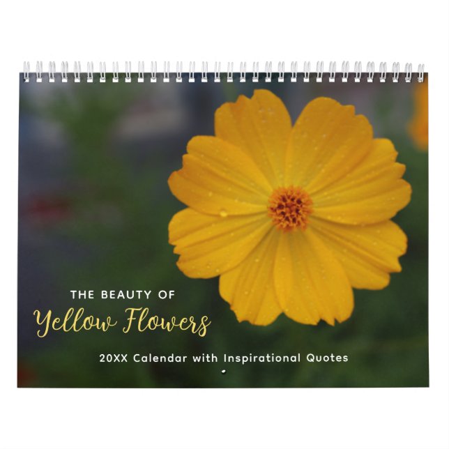 The Beauty of Yellow Flowers Calendar (Cover)