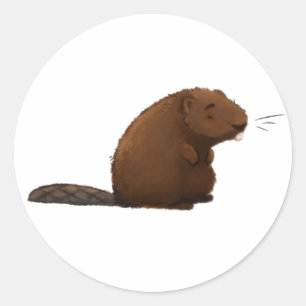 The Beaver Classic Round Sticker