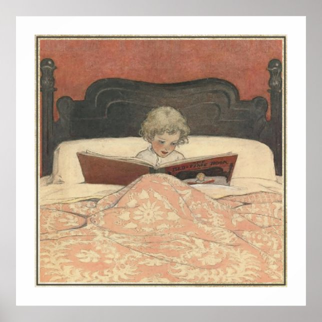 The Bed-Time Book by Jessie Willcox Smith Poster (Front)