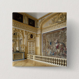 The bedchamber of Louis XIV 2 Inch Square Button