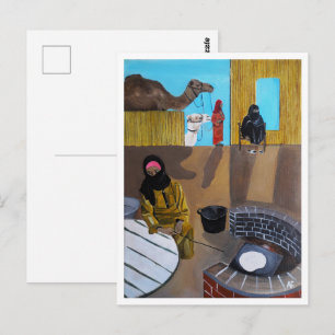 The Bedouin Women Painting by Alfred Fox Postcard