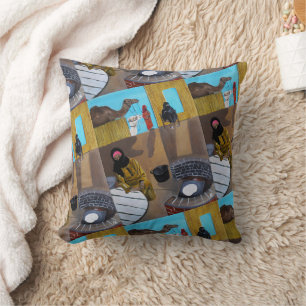 The Bedouin Women Painting by Alfred Fox Throw Pillow