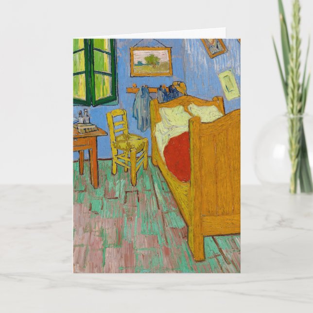 The Bedroom 1889 by Vincent Van Gogh Card (Front)