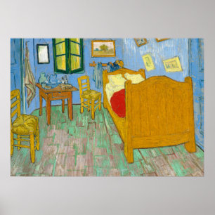 The Bedroom, 1889 by Vincent van Gogh Poster