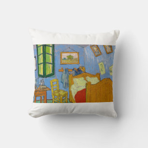 The Bedroom by Vincent van Gogh Throw Pillow