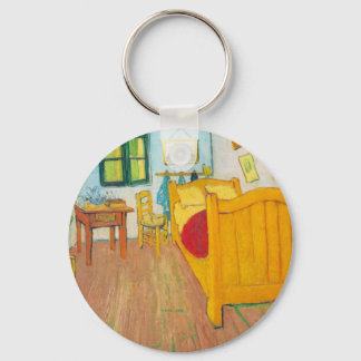 The bedroom in Arles. Saint-Remy by van Gogh Keychain