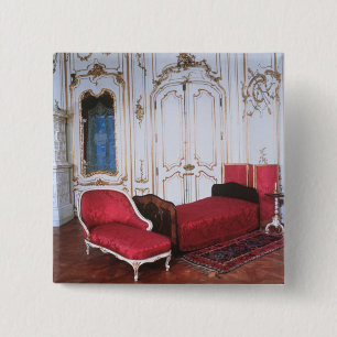 The Bedroom of Elizabeth of Bavaria 2 Inch Square Button