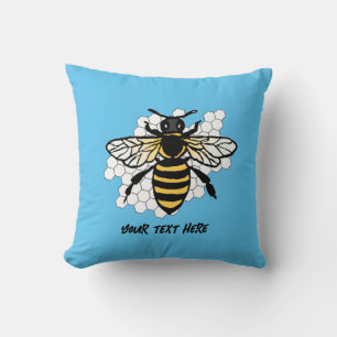 The bee throw pillow