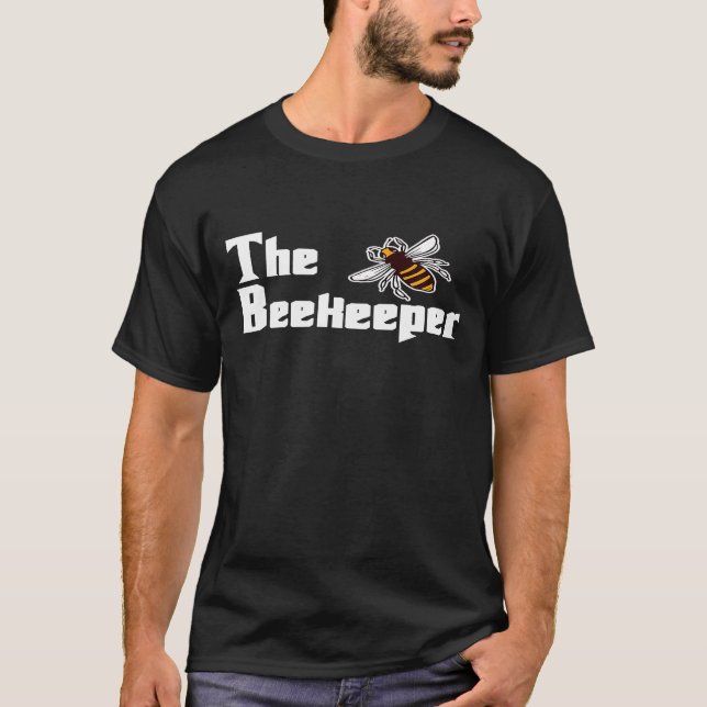 The Beekeeper Cool Apiary Bee Hive Bee Keeper T-Shirt (Front)