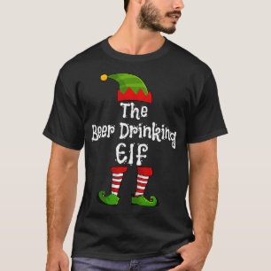 The Beer Drinking Elf Matching Family Christmas Pa T-Shirt