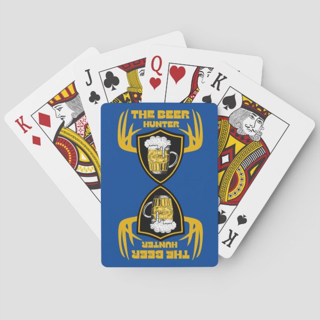 THE BEER HUNTER funny beer lover quote gift        Playing Cards (Back)