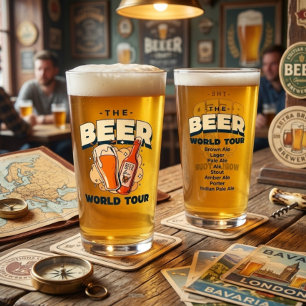 The Beer World Tour Pint Glass