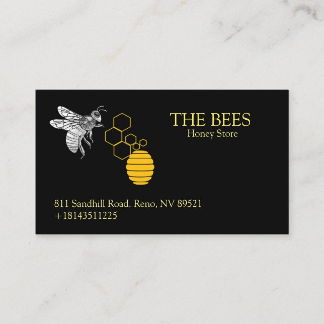 The Bees Business Card (Front)