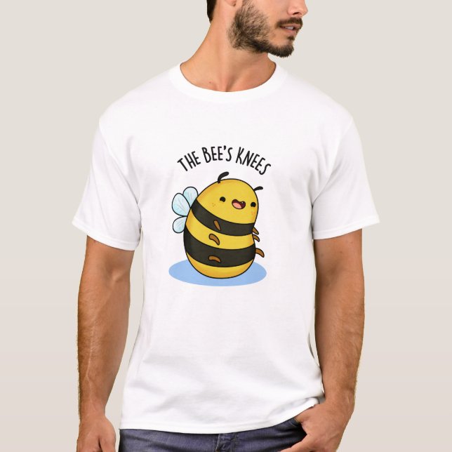 The Bees Knees Funny Bumble Bee Pun  T-Shirt (Front)