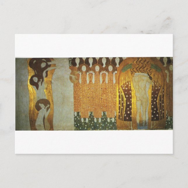 The Beethoven Frieze: The Longing for Happiness Fi Postcard (Front)