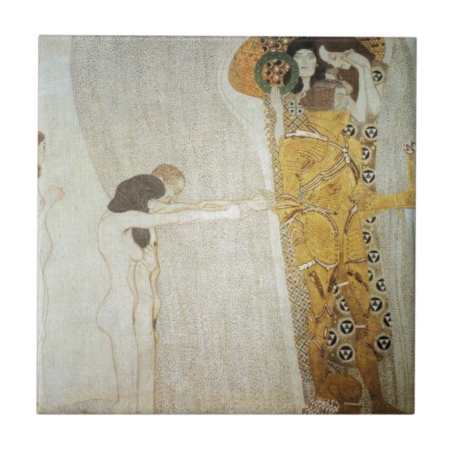 The Beethoven Frieze: The Longing for Happiness Tile (Front)