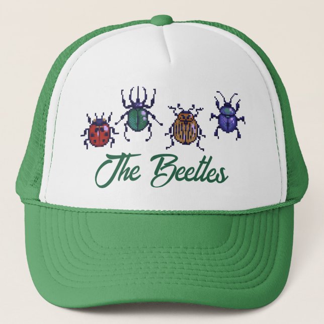 The Beetles, Pixel Arts Trucker Hat (Front)