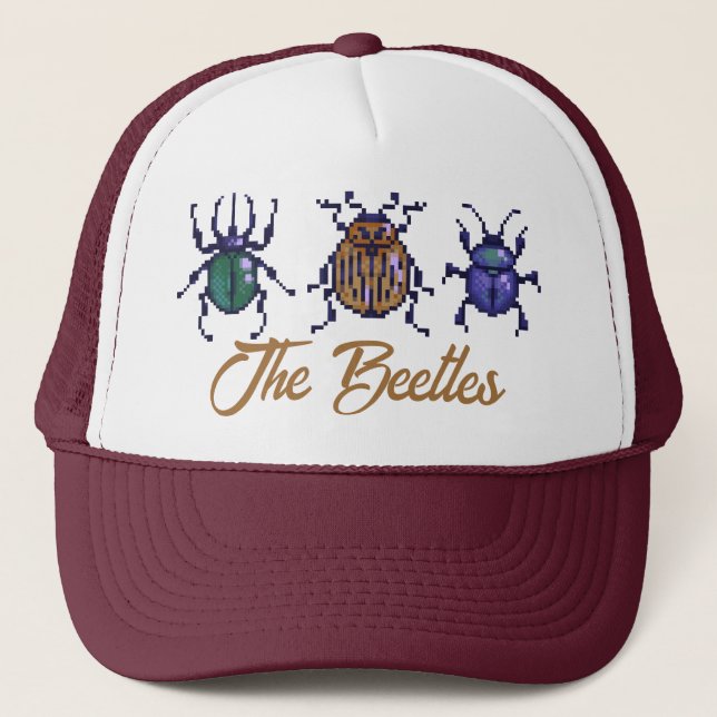The Beetles, Pixel Arts Trucker Hat (Front)