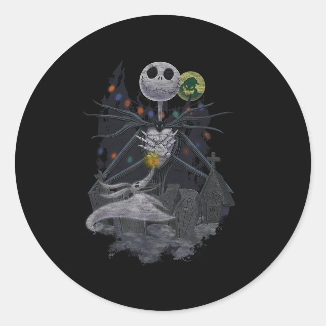 The Before Christmas Halloween Vibes  Classic Round Sticker (Front)