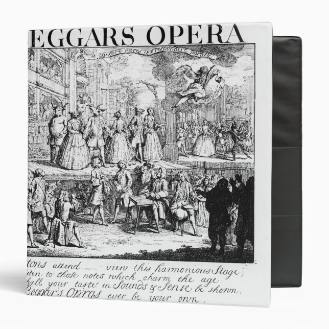 The Beggar's Opera Burlesqued, 1728 Binder (Front/Inside)