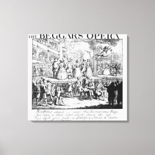 The Beggar's Opera Burlesqued, 1728 Canvas Print