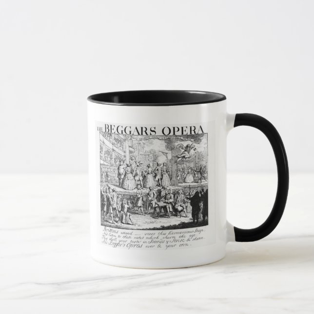 The Beggar's Opera Burlesqued, 1728 Mug (Right)