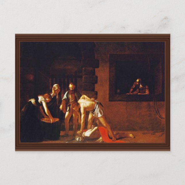 The Beheading Of John The Baptist For The Oratory Postcard (Front)