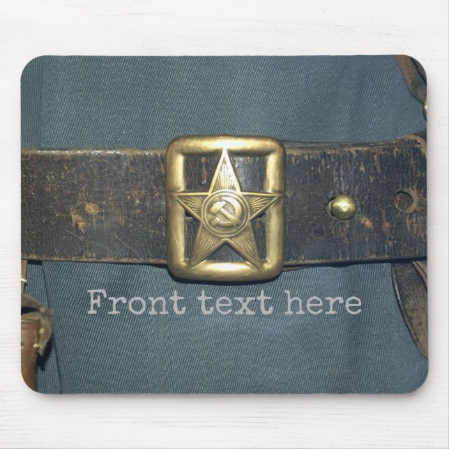 The BELT of the OFFICER of the red army of the RSF Mouse Pad (Front)