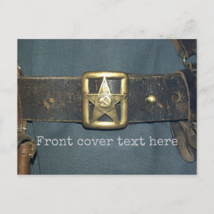 The BELT of the OFFICER of the red army of the RSF Postcard