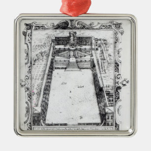 The Belvedere Court at the Vatican Rome, 1581 Metal Ornament