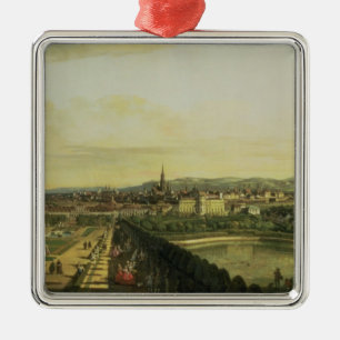 The Belvedere from Gesehen, Vienna Metal Ornament