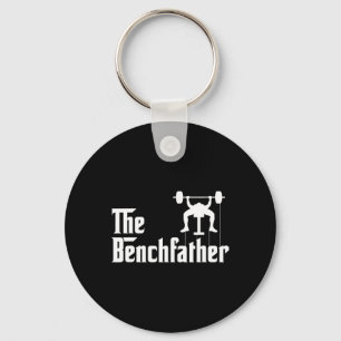 The Benchfather Bodybuilding Gym Bro Funny Bench P Keychain