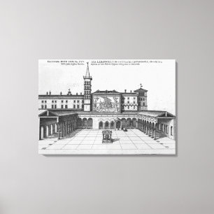 The Benediction Loggia of the Old Vatican Canvas Print