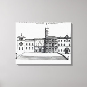 The Benediction Loggia of the Old Vatican Canvas Print