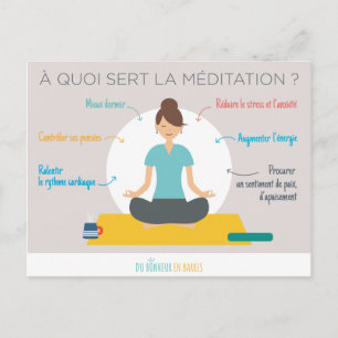 The Benefits of Meditation Postcard